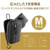 Elecom DGB-CP01MBK GRAPH GEAR Compact Digital Camera Case for Digital Cameras 1 Chamber Medium Black