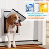 Aluminum Pet Dog Door Double Layer Large Flap Magnetic Locking Screen Gate Frame