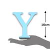10cm Alphabet Letter Blue Clarity Canvas Initial Object (Y)