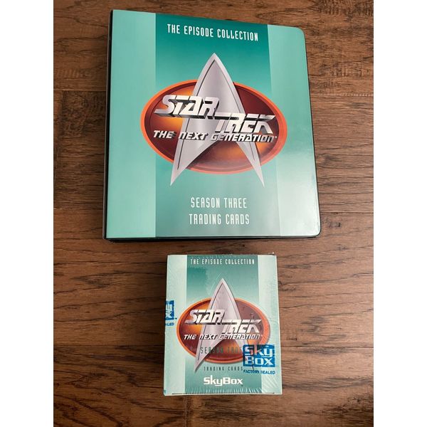 STAR TREK THE NEXT GENERATION SEASON 3 FACTORY SEALED BOX (36 PACKS) AND BINDER