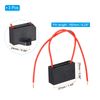 PATIKIL 1uF 450V CBB61 Capacitor, 3Pcs Ceiling Fan Capacitor, Black, Rectangular, Polypropylene