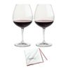 Riedel Vinum Pinot Noir Glass with Large Microfiber Polishing Cloth