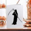 Large (A4) 'Grim Reaper' Blank Greeting Card (GC00023904)