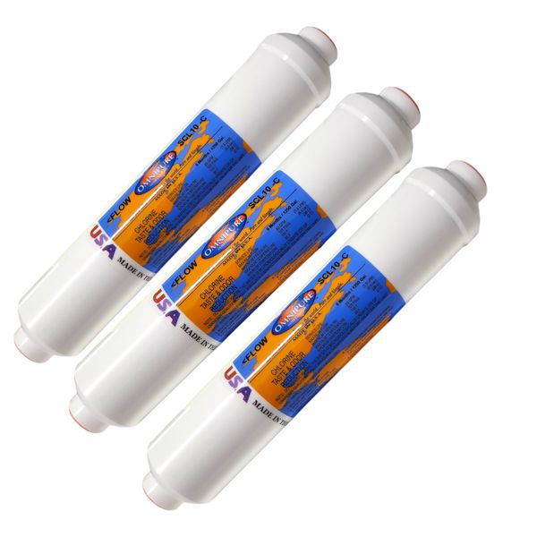 Omnipure SCL10-C Inline Filter With Scale Inhibitor 3/8 FPT -3 PACK