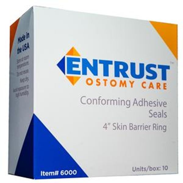 "Entrust Ostomy Skin Barrier Ring 4"""