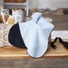 Bone Dry Drying Pet Towel, Bone Towel with Pockets - 30 x 16, Blue