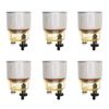 6pcs Fuel Filter Water Separator Spin-on R12T 120A Replacement Element For