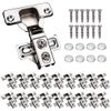 KONIGEEHRE 20 Pack Soft Close Cabinet Door Hinges for 1/2" Partial Overlay Cu...