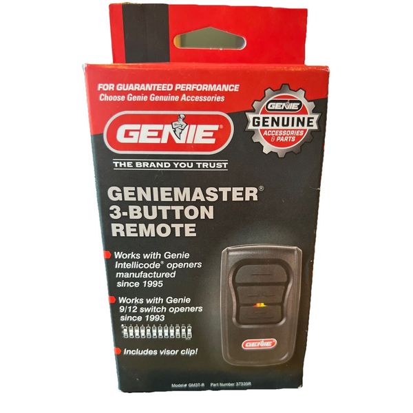 Genie GM3T-R Master 3-Button Replacement Garage Door Opener Remote  New/Sealed