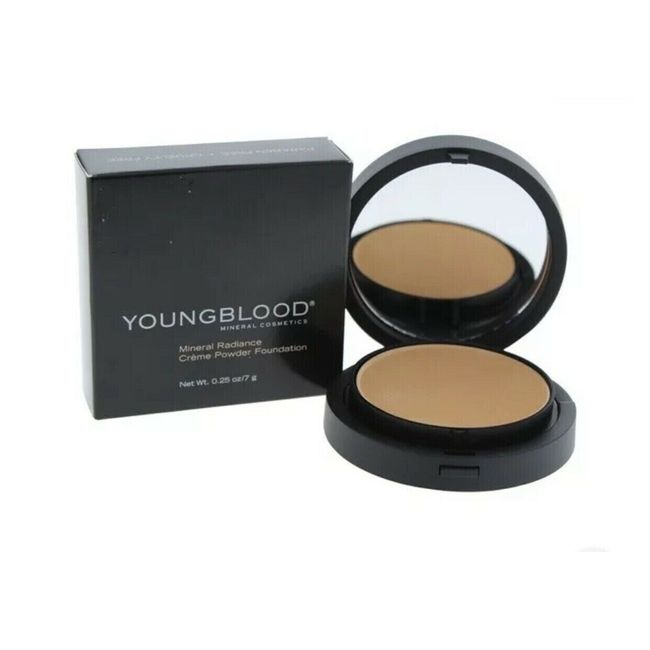 Youngblood Mineral Radiance Crème Powder Foundation - Coffee, 0.25 oz (NEW)