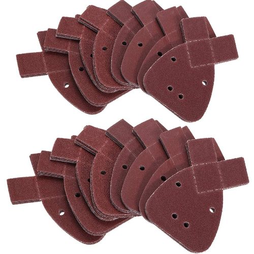 ExcInter 10 PCS 40 Grit 4 Hole Sanding Sheets for Mouse Sanders