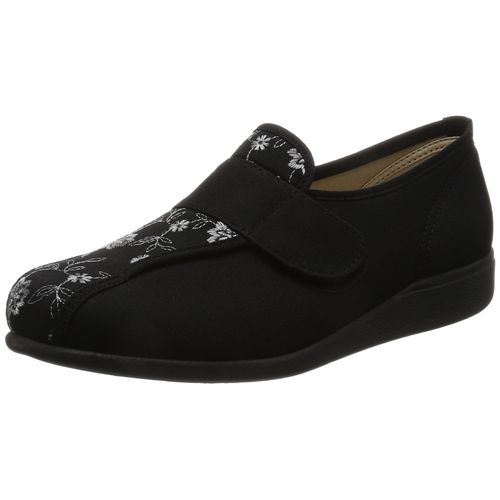 [Pleasant] KHS-L052 Comfort Shoes, Nursing, Lightweight, Water Repellent, Women's, Black, 9.3 inches (23.5 cm), 3E, Black
