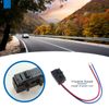 ECSiNG 2pcs Car Left Door Lock Micro Switch 3BD998785 Door Lock Micro Switch Wire Pipe Plug