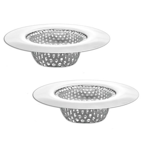 Seatery 1.25" Bathroom Sink Strainers, 2PCS Drain Hair Catchers for Laundry, Mop Pool, Utility, Slop, RV Sink, Stainless Steel Drain Filter