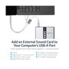 StarTech.com 7.1 USB Sound Card - External Sound Card for Laptop with SPDIF D...