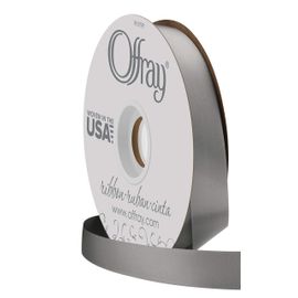 Offray 1/8 inch White Double Face Satin Ribbon, 10 Yards, 1 Each