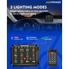 12 Gang Switch Panel RGB w Remote Control Toggle Momentary Pulsed For Car Boat
