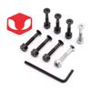 Venom 1.5" - Allen Key Directional Skateboard/Longboard/Cruiser Deck Bolts/Screws/Hardware - Black/Silver