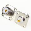 10Pcs UHF Female Jack SO-239 Bulkhead Panel Chassis 4-hole Panel Mount Connector
