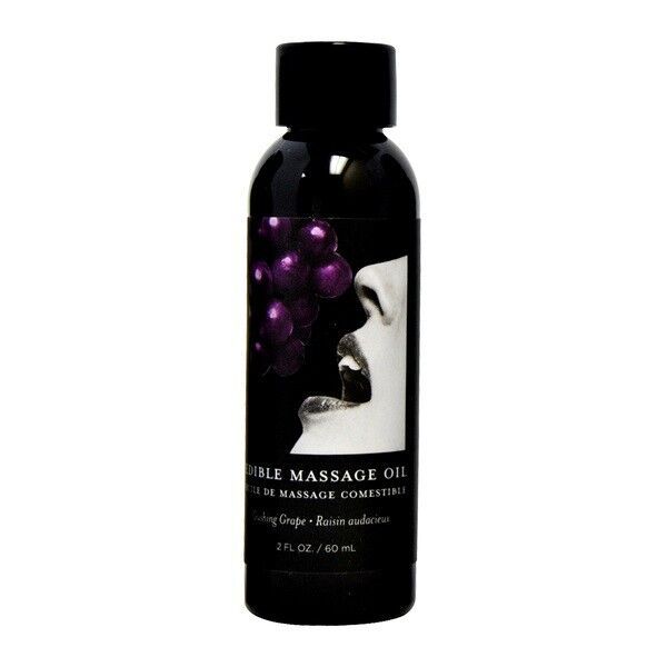 Earthly Body Edible Massage Oil 2oz - Grape