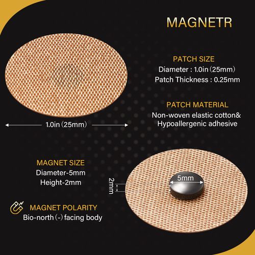 Nuanchu 3 Sheets 30 Magnets Acupuncture Plasters Magnetic Plasters Acupuncture Magnetic Acupressure Patches for Magnetic Field Therapy Knee Back Relief Adults