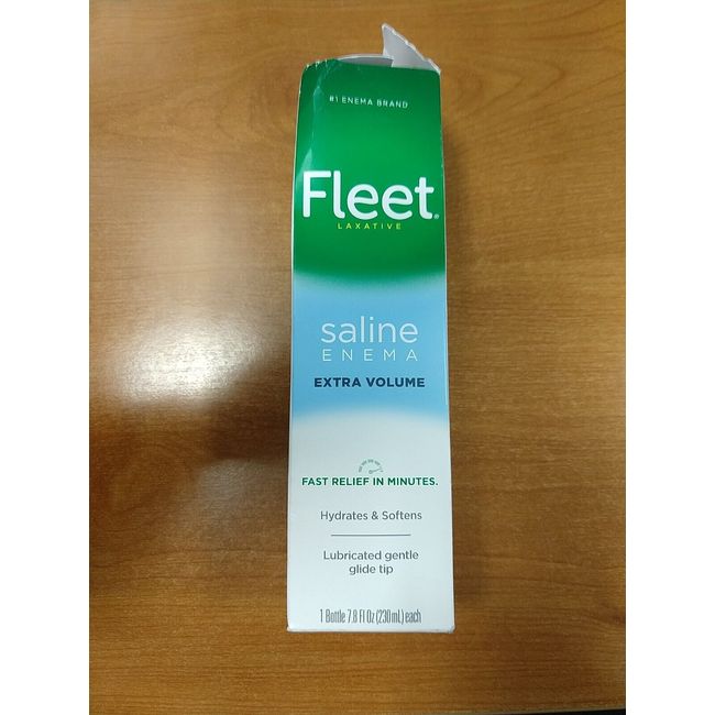 Fleet Saline Laxative Enema 7.8 oz DAMAGED BOX Exp. 1/25 - E3C