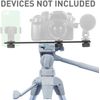 iBOLT 10 inch Tripod Camera Slider Bar with 3 Camera Screw attachments