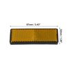 uxcell 2pcs Front Lower Fork Reflector Sticker Rear Saddlebag Reflective Cover Universal Yellow
