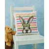 Permin Cross Stitch Kit Cushion Front Rabbit Counted Pattern 30 x 30 cm