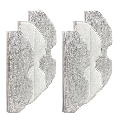 Avaenzo Replacement Mop Pads Compatible for Narwal Freo X Plus Microfiber Resuable Mop Cloth Robot Vacuum Cleaner Accessories - 6 Pack