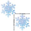Super Sparkle White Chunky Glitter Snowflake Pasties