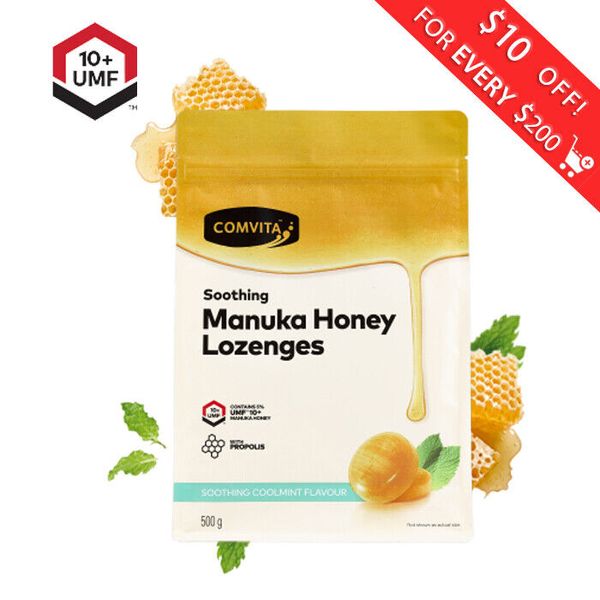 Comvita Manuka Honey Lozenges 500g - Cool Mint Lozenges