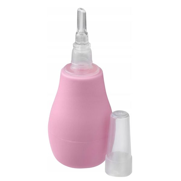 Baby Nose Cleaner Nasal Aspirator Clearer Bulb (Pink)