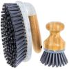 Beille 4pc Modern Bamboo Cleaning Supplies Kitchen Household Essentials Complete Set, Multicolor