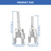 2Pcs Integrated Internal External Pipe Threading Tool, Electric Drill Compatible PVC/Plastic Pipe Threader Kit for 1/2" (Dn15) 3/4”(Dn20), Dual-Function Pipe Thread Cutting Tool for Home Repair