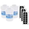 Fits GE MWF Comparable Refrigerator Water & Air Filter Combo by Tier1 3 Pac