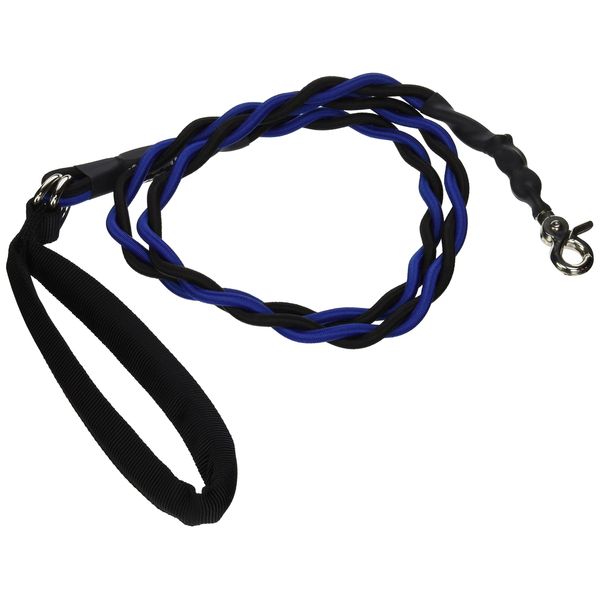 Bungee Pupee 6-Feet Medium Leash, Blue/Black