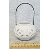 Bisque - Hanging Candle Lantern 2.75"Hx4" Diameter (Unpainted, Ready for Glaze)