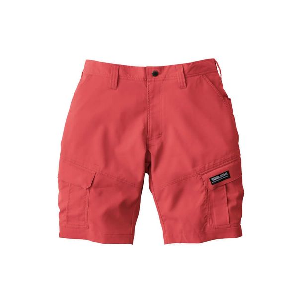 Toraichi 1213-241 Work Clothes, Cargo Pants, Stretch, 56 fire red, LL