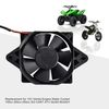 GOOFIT 12V DC Square Radiator Cooling Fan Replacement For Motorcycles
