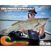 Angel-Berger Wild Devil Baits Tornado Curly Tail Twister Rubber Fish Shad Artificial Bait Soft Lure Soft Lure Pike Perch Zander (Fire Tiger, 15 cm)