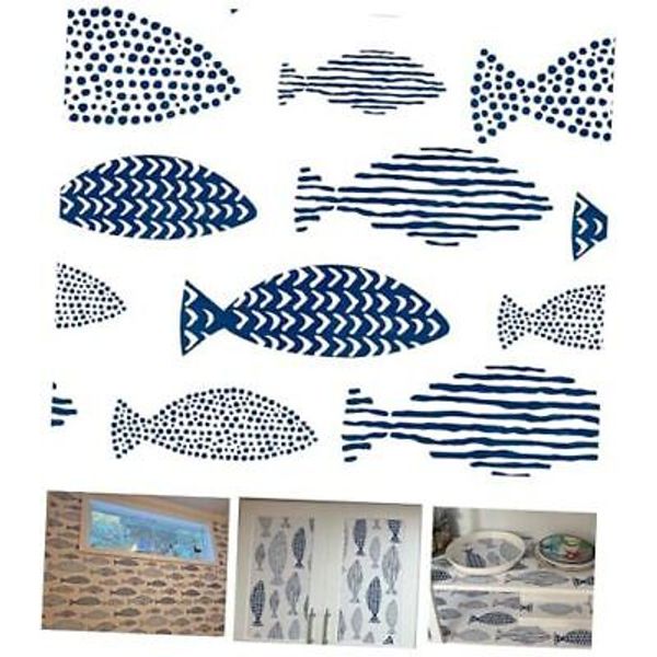 Ocean Theme Shelf Liner Contact Paper Japanese Style Beachy Peel and Stick