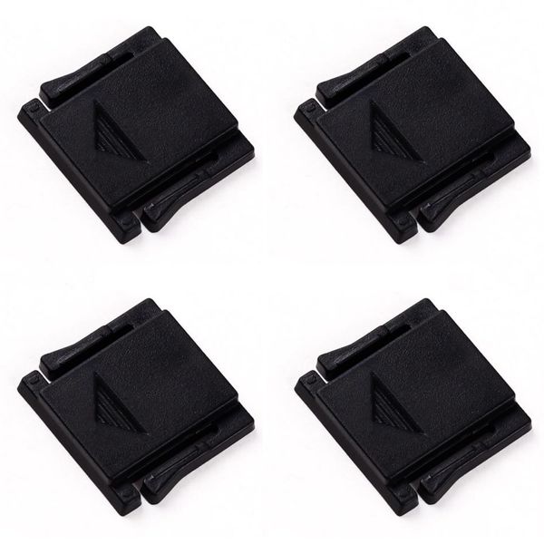 Camera hot Shoe Protective Cover, hot Shoe Camera caps, Suitable for Most DSLR Cameras from Sony, Canon, Nikon, Panasonic, etc. Plastic Black 4pcs