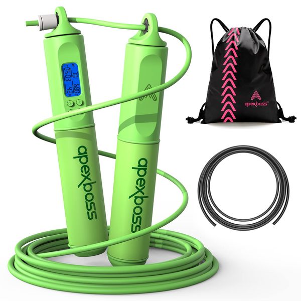 Tangle-free jump rope for adults for skipping rope training Nawatobi with calorie counter, see detail page, see detail page