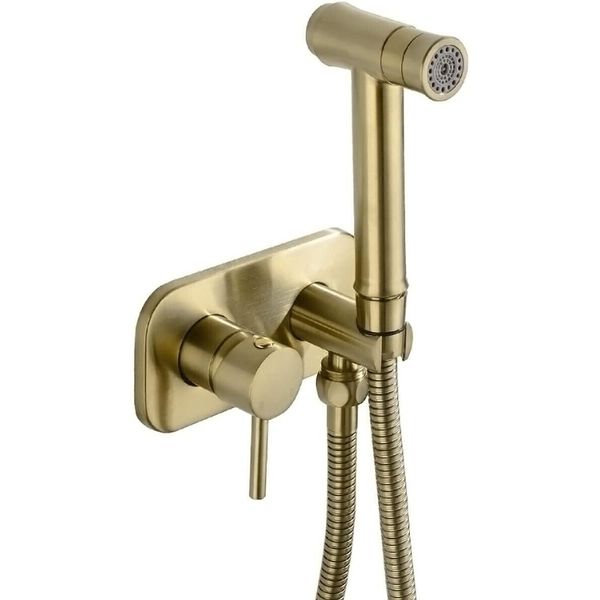 Bathroom Concealed Wall Mounted Hot and Cold Bidet Spray Set Hand Held Sprayer