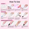 Solid Builder Gel for Nails Kit 15g– 4-in-1 Solid Builder Gel for Nail Extension & Art, Mirror Powder Effects, Easy Mold Design (Set A)
