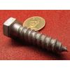 Galvanized Hex Head Lag Screw  1/2 Threads x 2.00" Length, 20 pcs
