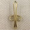 Ucatcher 100 Pack Metal Curtain Header Tape Drapery Hooks, Gold