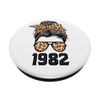 Limited Edition Leopard Messy Bun Awesome Since 1982 PopSockets Swappable PopGrip