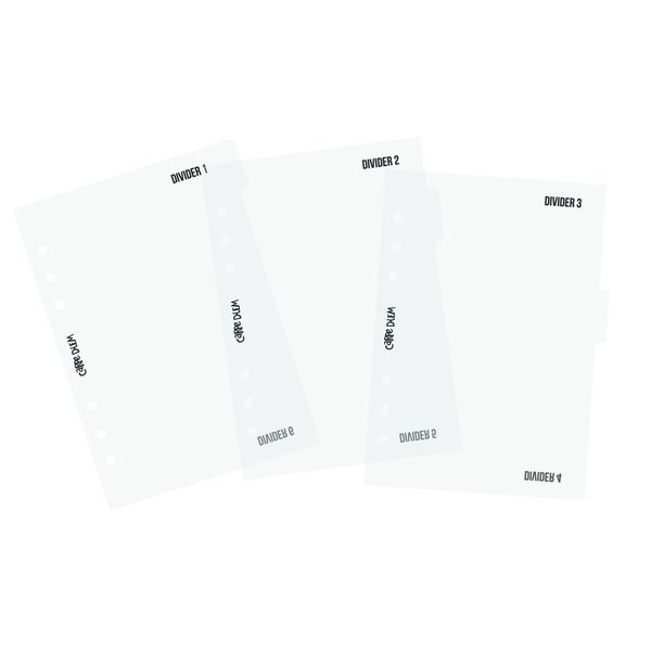Carpe Diem A5 Divider Templates, Medium
